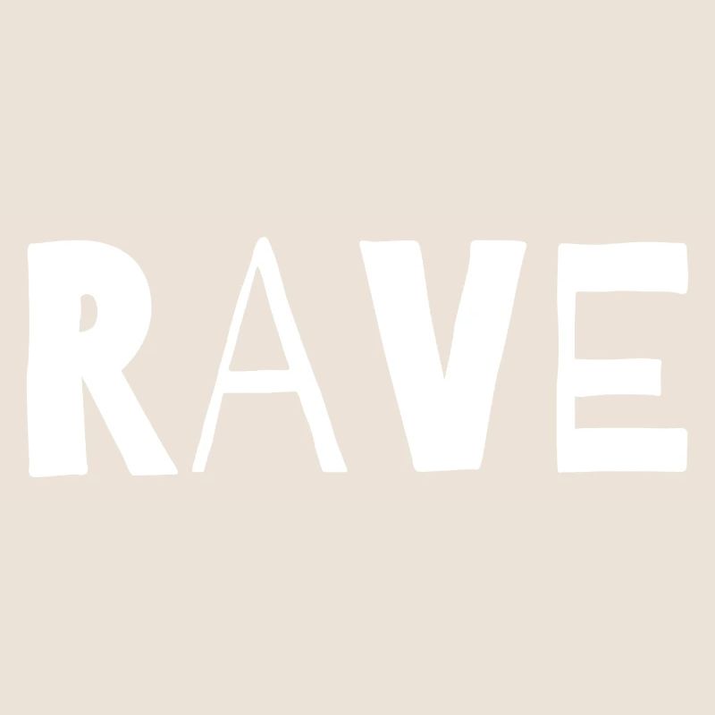 Conception typographique de musique rave