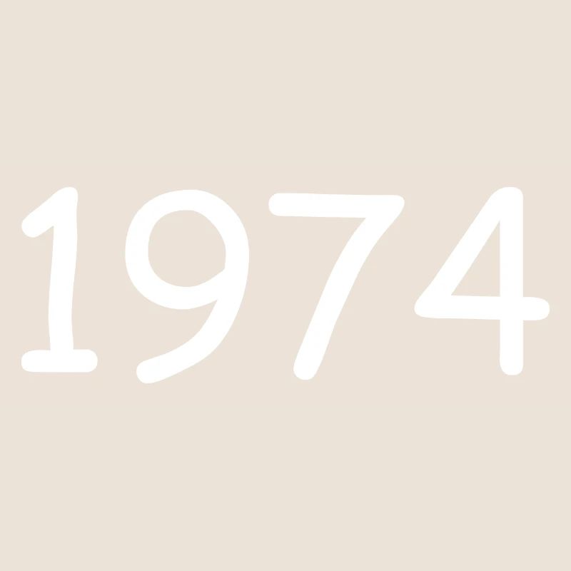 1974 50th Birthday Template White