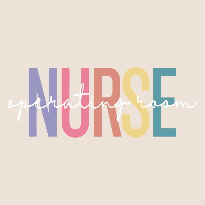 Nurse OR Gradient Letter Design