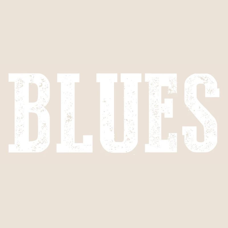 Conception de typographie vintage blues