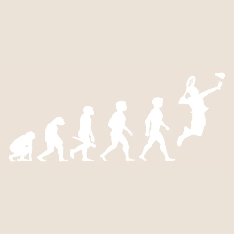 Evolution badminton shuttlecock shuttlecock player