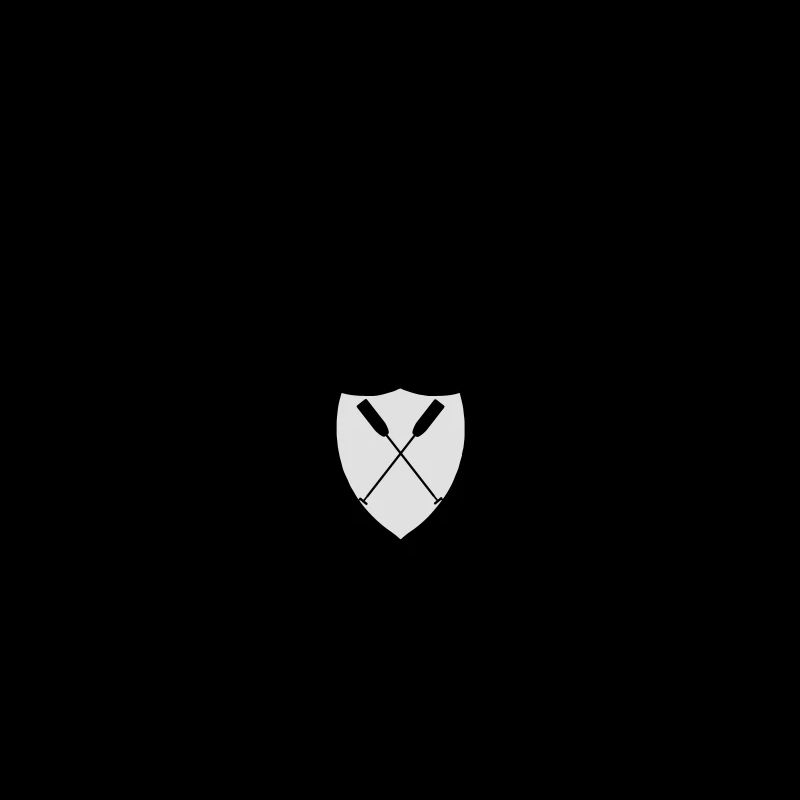 Drachenboot Emblem Logo "gekreuzte Paddel" 2c