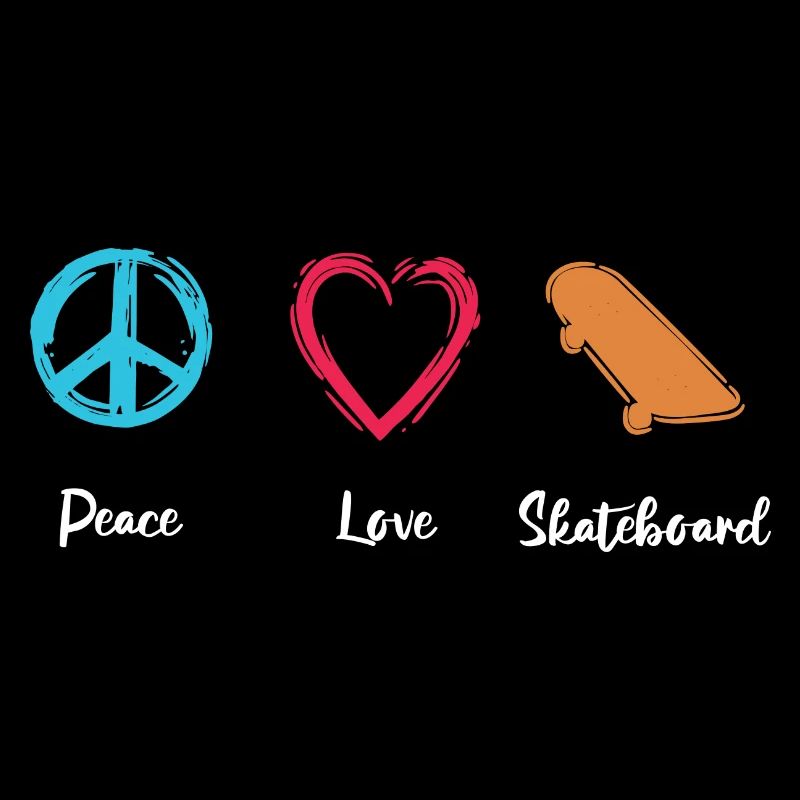 Planche à roulettes Peace Love