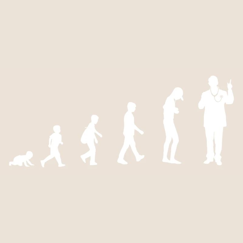 Evolution vom Baby zum Arzt
