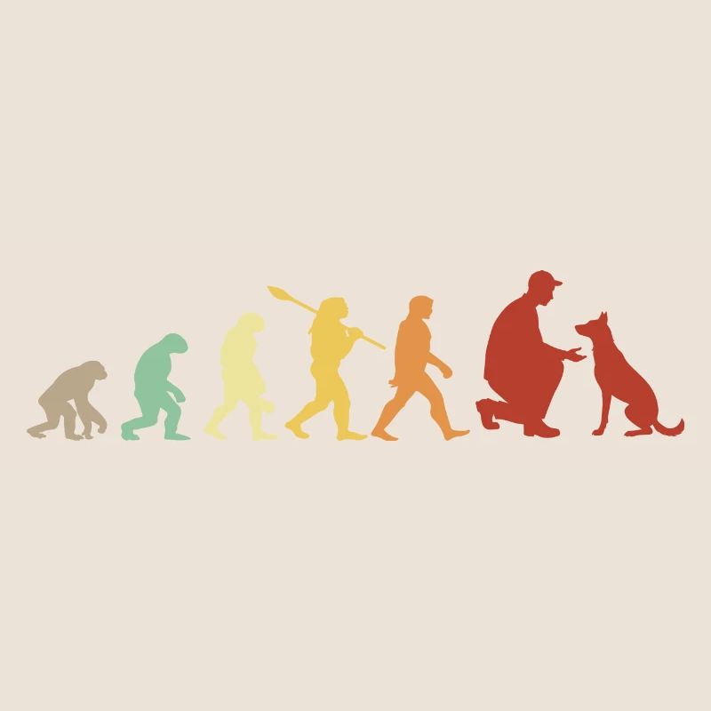 Evolution Funny Belgian Malinois Shepherd Dog