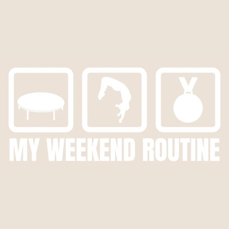 Trampolin Wochenendroutine