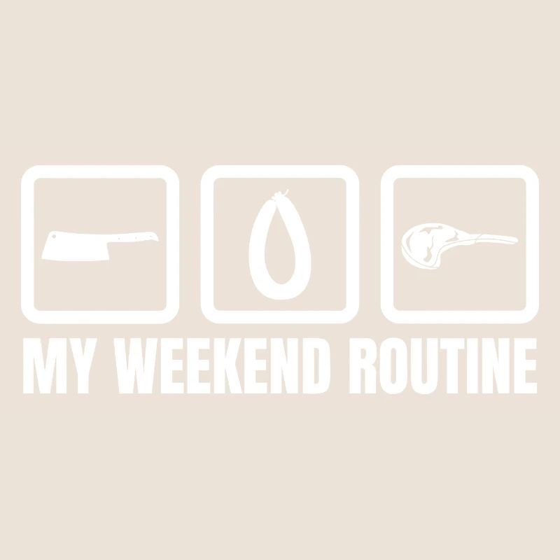 Routine du week-end chez le boucher