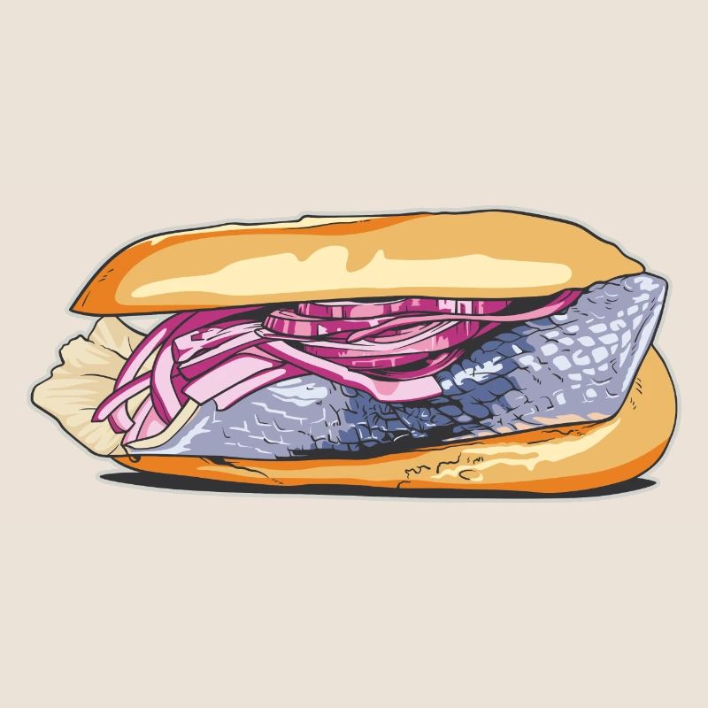 Fish roll // Illustration