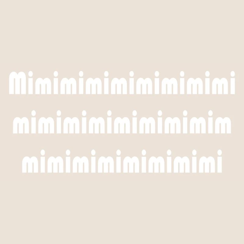 Mimi Typografie Muster Pattern