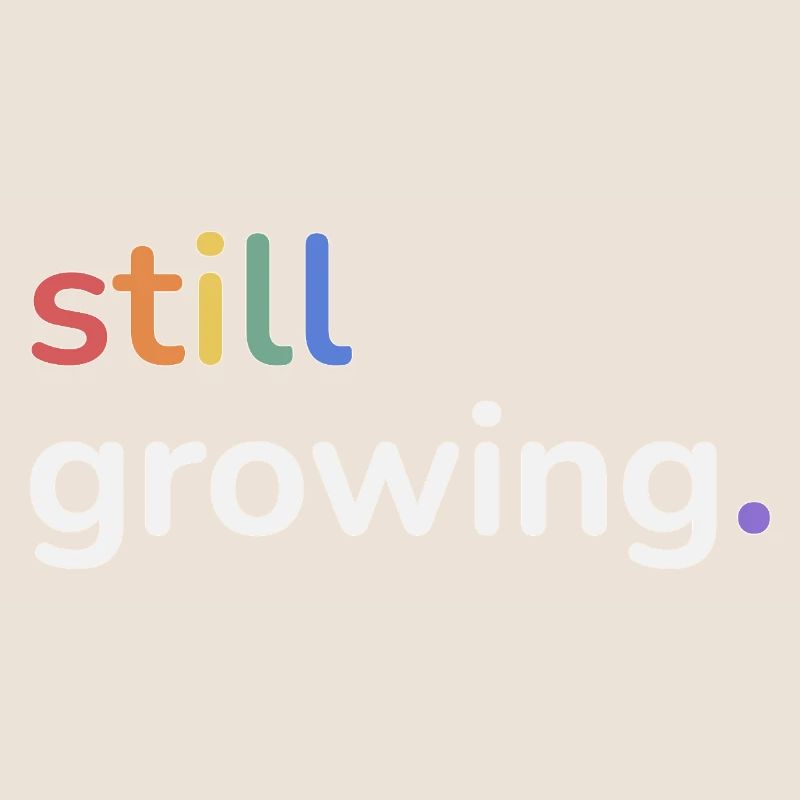 Still Growing Pride Regenbogen minimalistisch