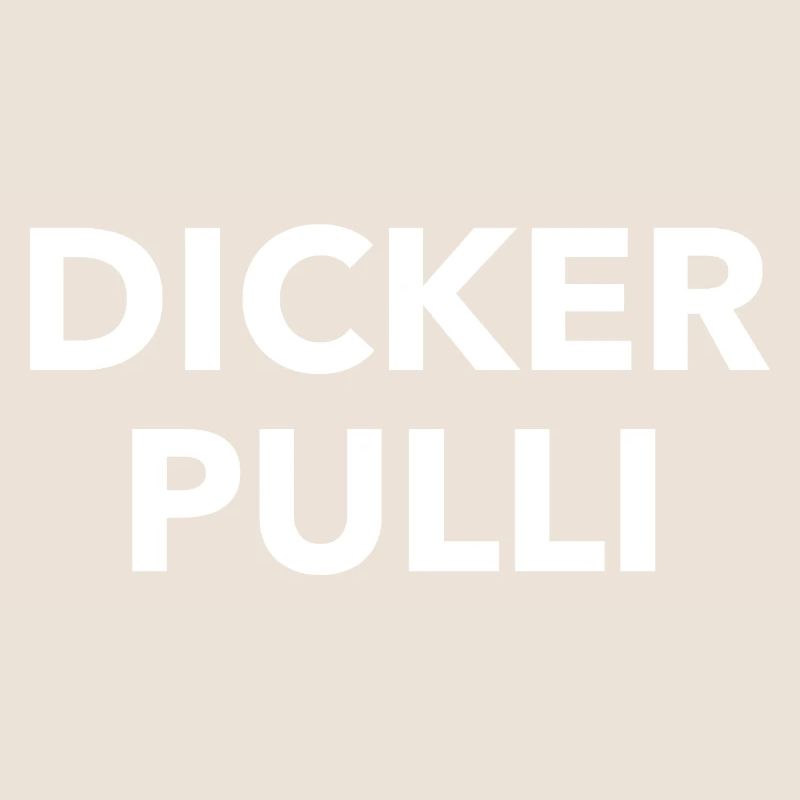 Dicker Pulli Kontrast Typo