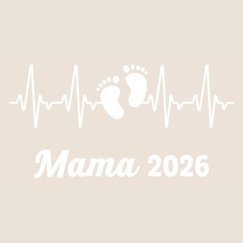 Mama 2026 Loading Werdender Mutter Herzschlag