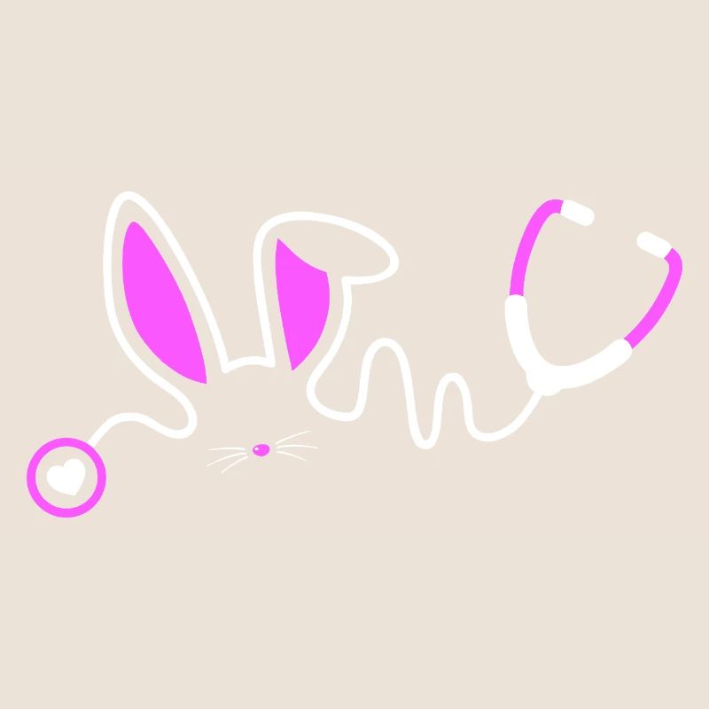 Stethoscope Bunny Whimsy