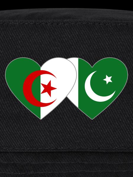 Algérie Pakistan Drapeau Coeur