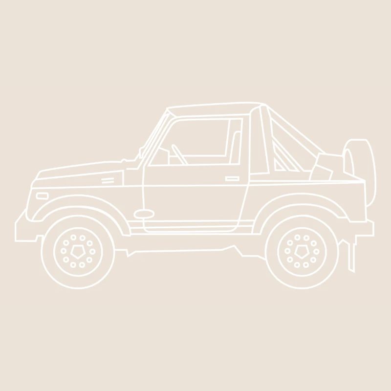 Samurai White 4X4