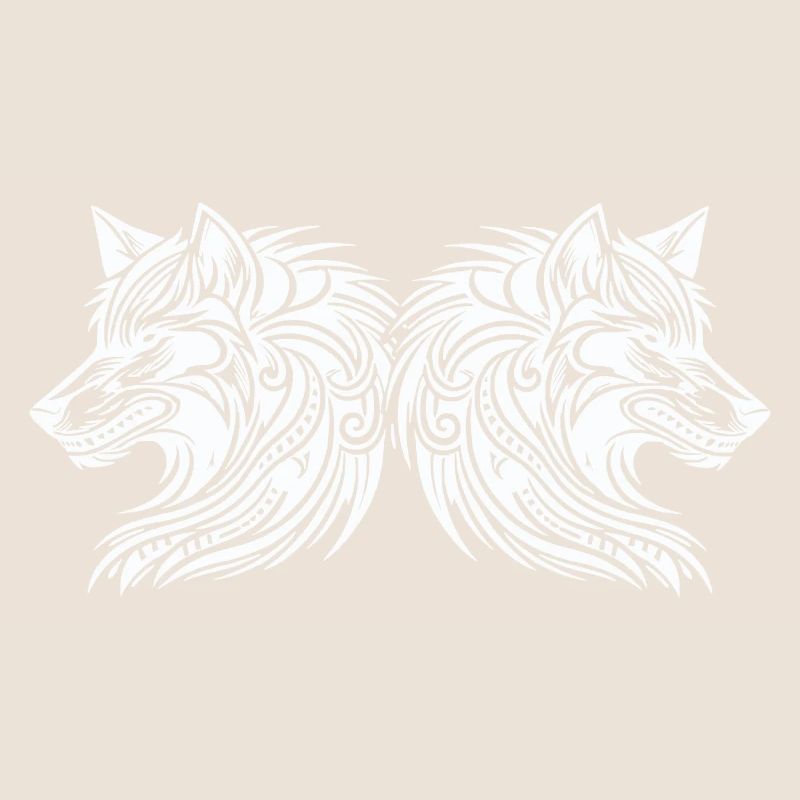 wolf tribal wölfe