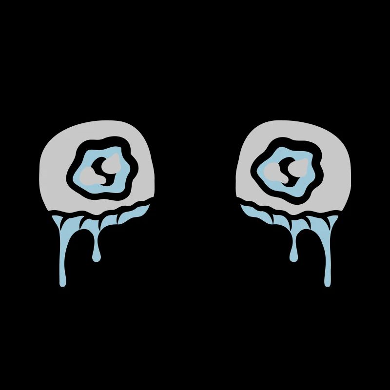 Comic Eyes Tears Sad