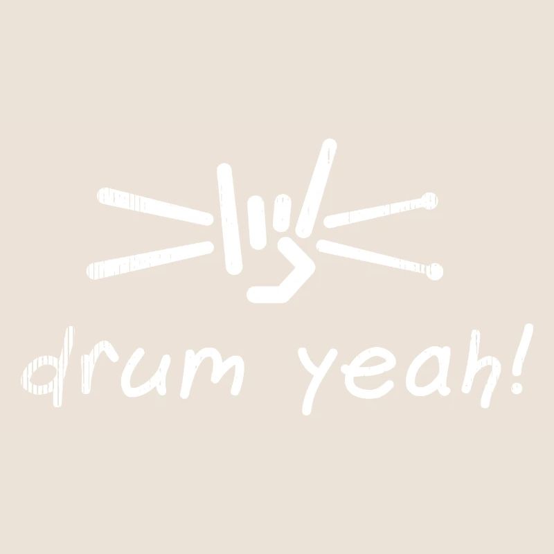 Drum Yeah! Energetic Drum Pattern Illustration