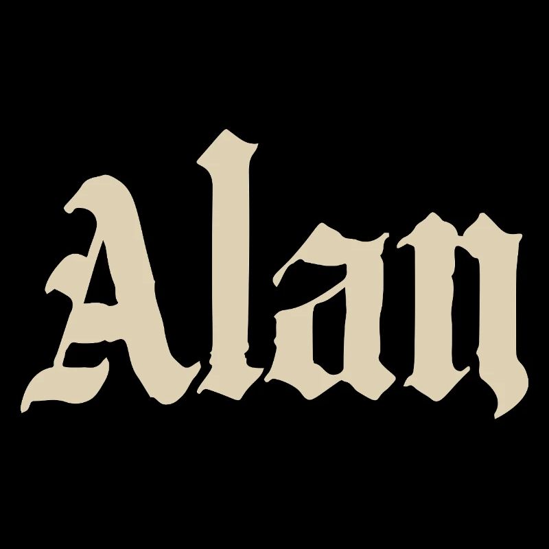 Lettrage Alan Gothic