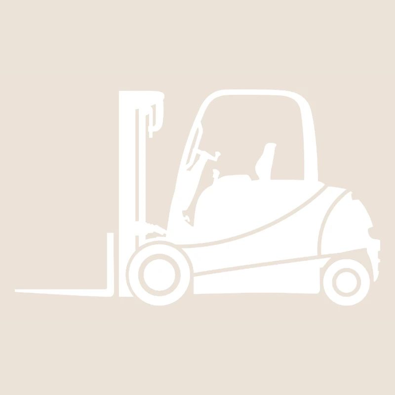 Forklift Silhouette: Trasporto & Carrello Elevatore Driver