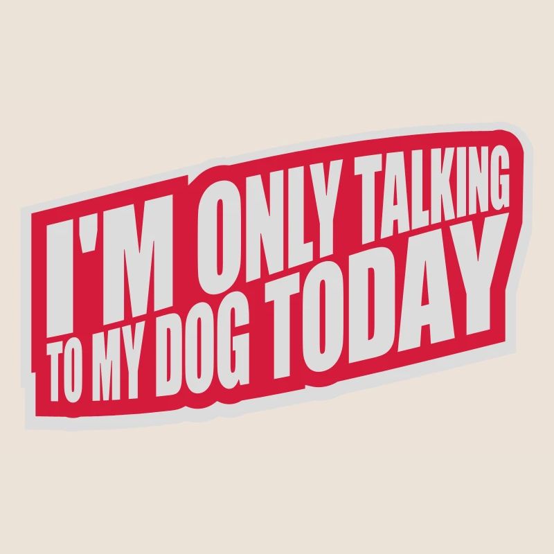 only talking to dog
