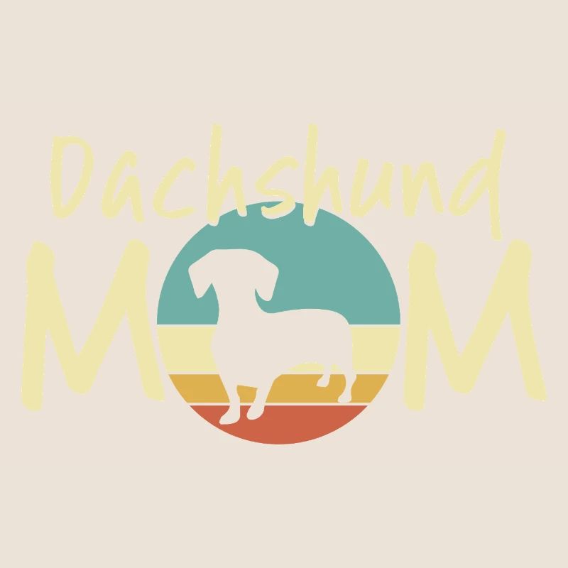 Dackel Mond Mutter Design