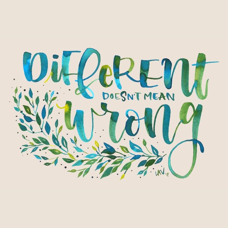 Different, not wrong