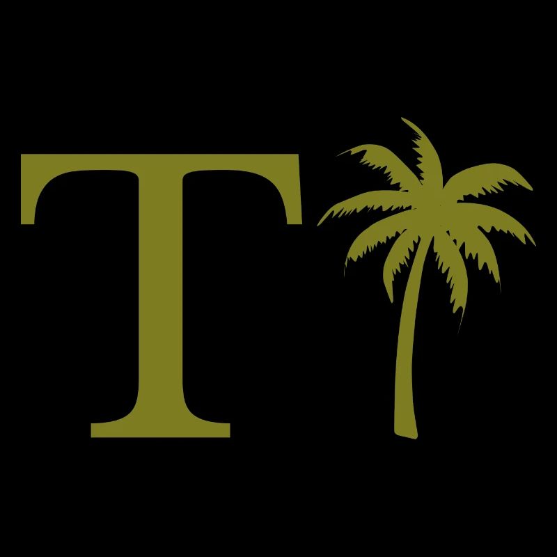 Lettre t vert Palm