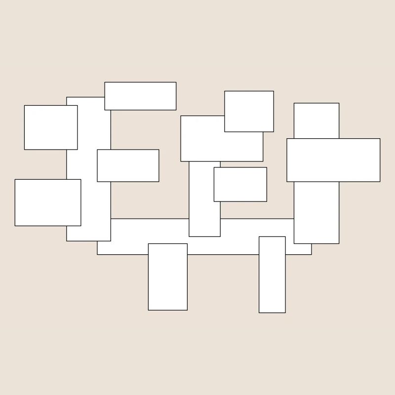 rectangles simplement des carrés en composition