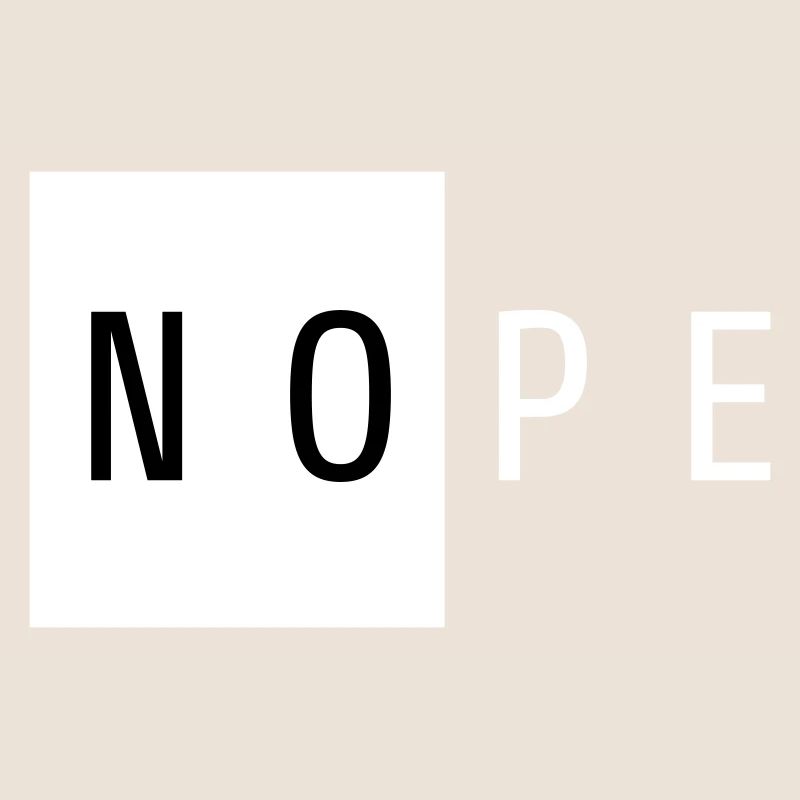 Nope Cadeau Blanc