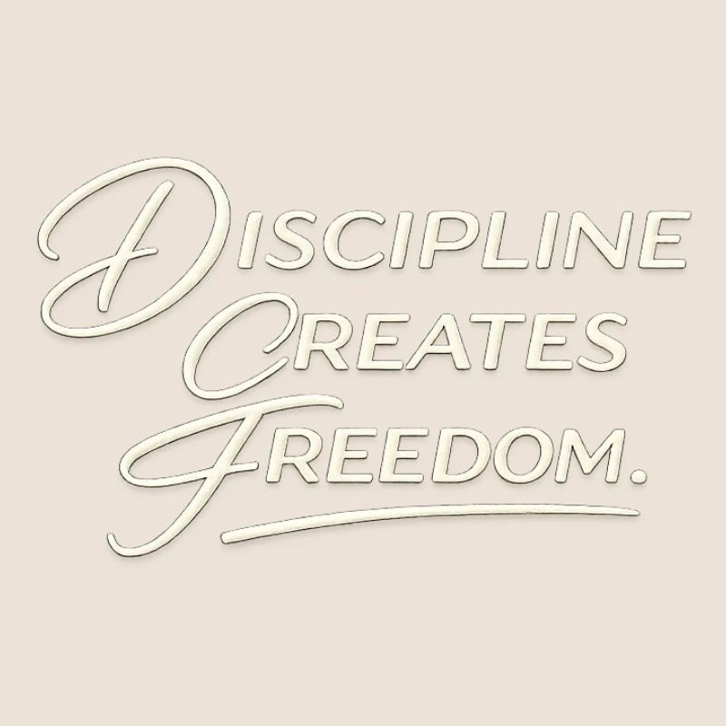 Discipline Creates Freedom Script