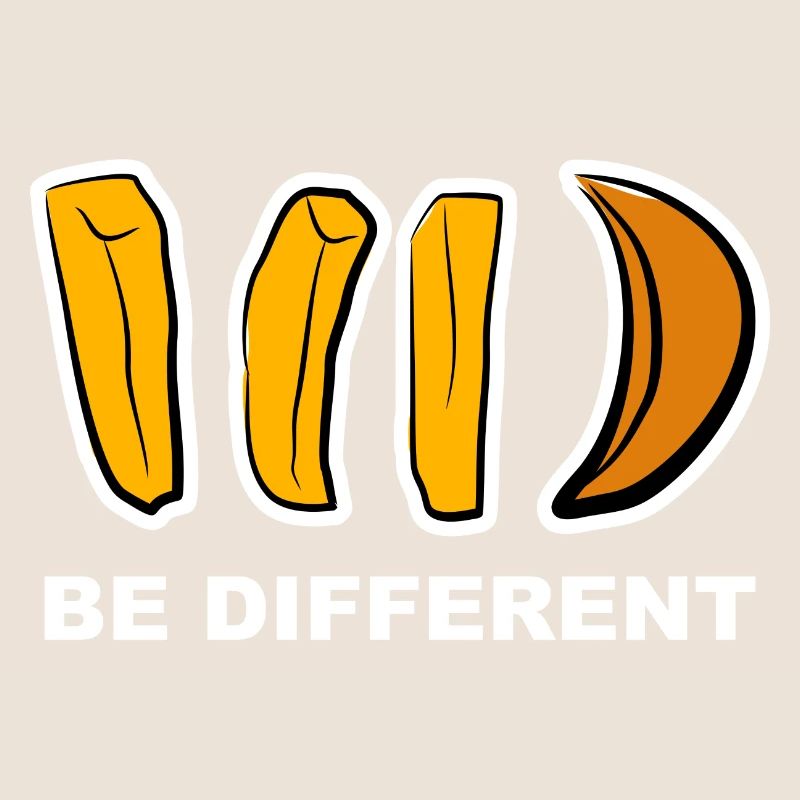 Anders, Different, Aussenseiter, Pommes, Geschenk,