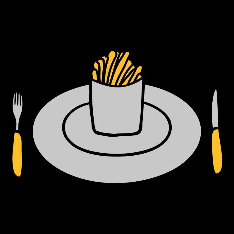 Plate French fries