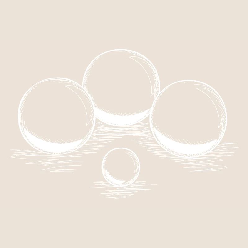 Boules pour pétanque et pétanque