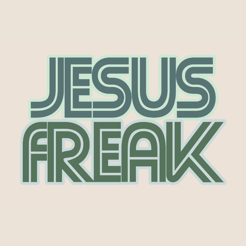 Retro Jesus Freak Graphic