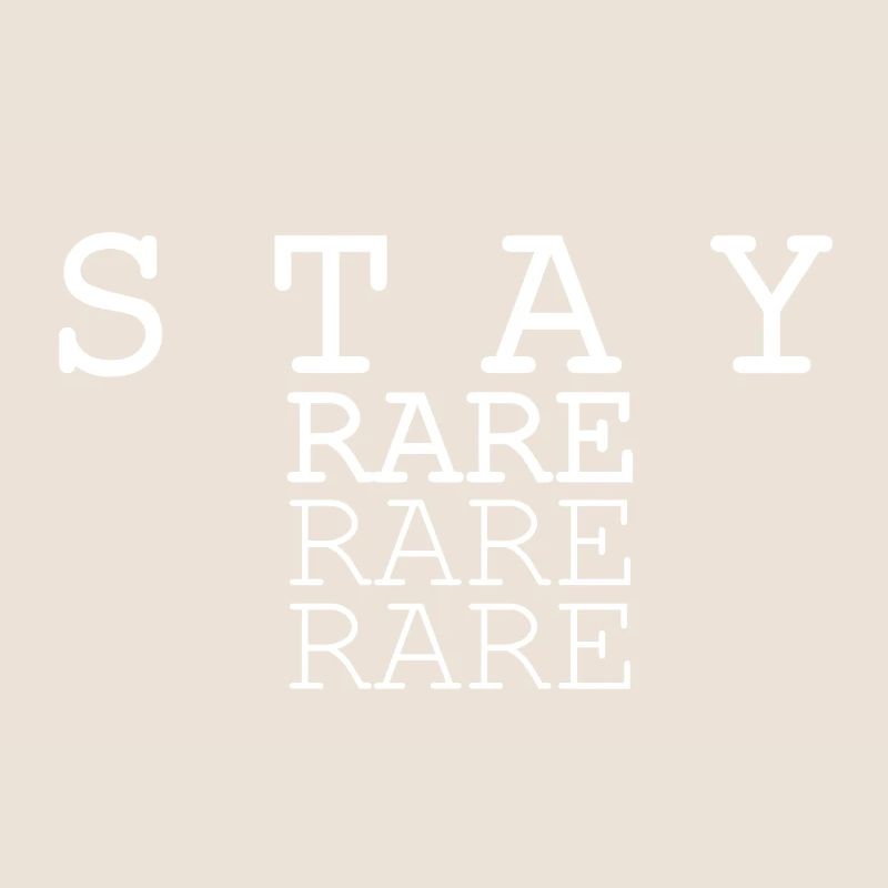 Conception triple texte Stay Rare