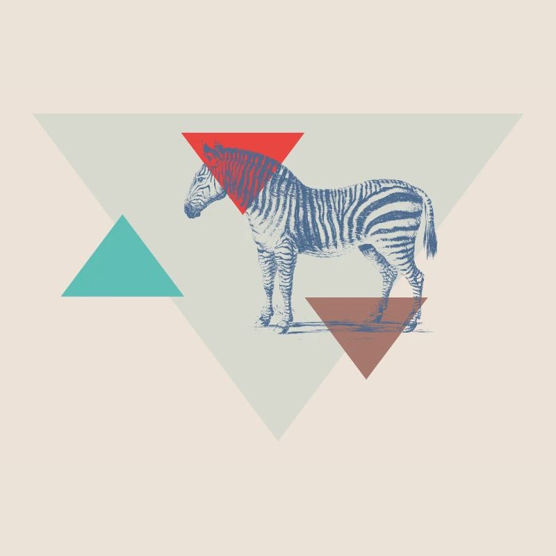 Conception de triangle de zèbre