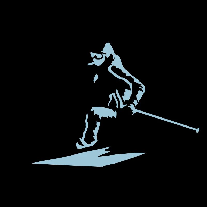 skieur, ski
