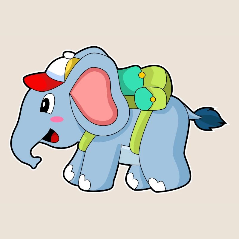 Elephant Student Backpack School
