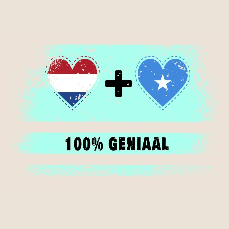 Drapeau 100% Genius de la Somalie et des Pays-Bas