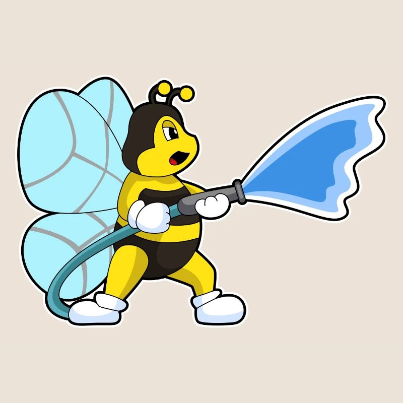 Bee Firefighter Fire Hose Fire Brigade