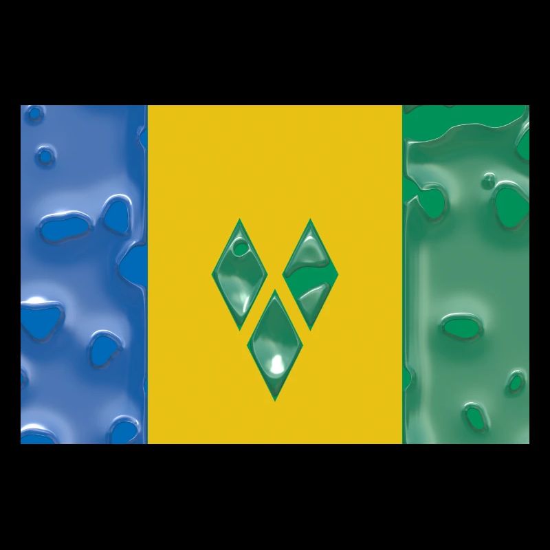 Drapeau Pays Saint-Vincent-et-les-Grenadines