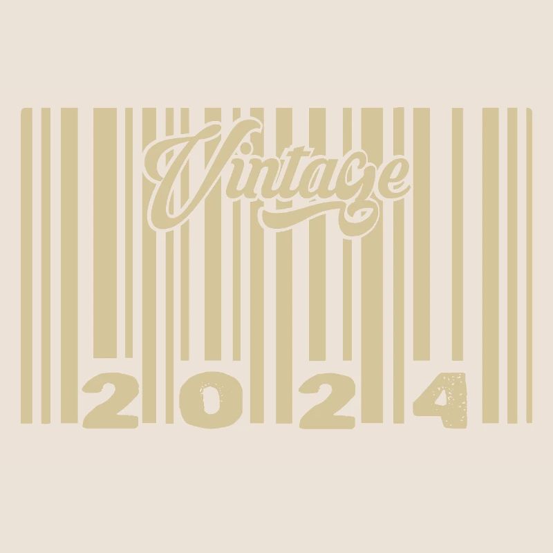 vintage 2024 Barcode 2024: Year 2025.