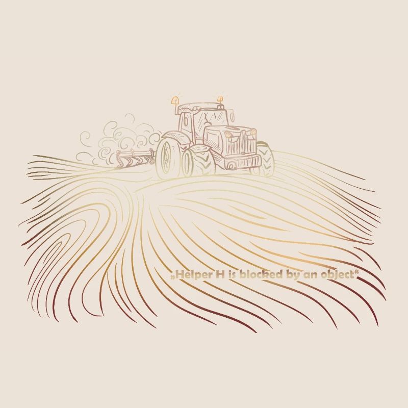 Farming Simulator „Helper H is blocked by an 