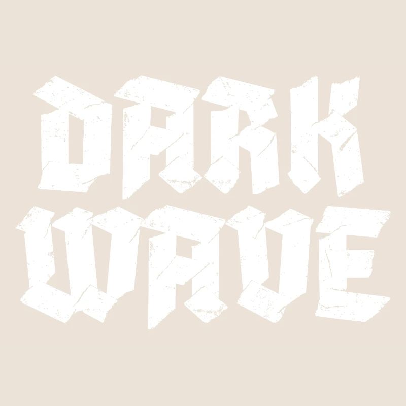 Conception du logo typographique Dark Wave