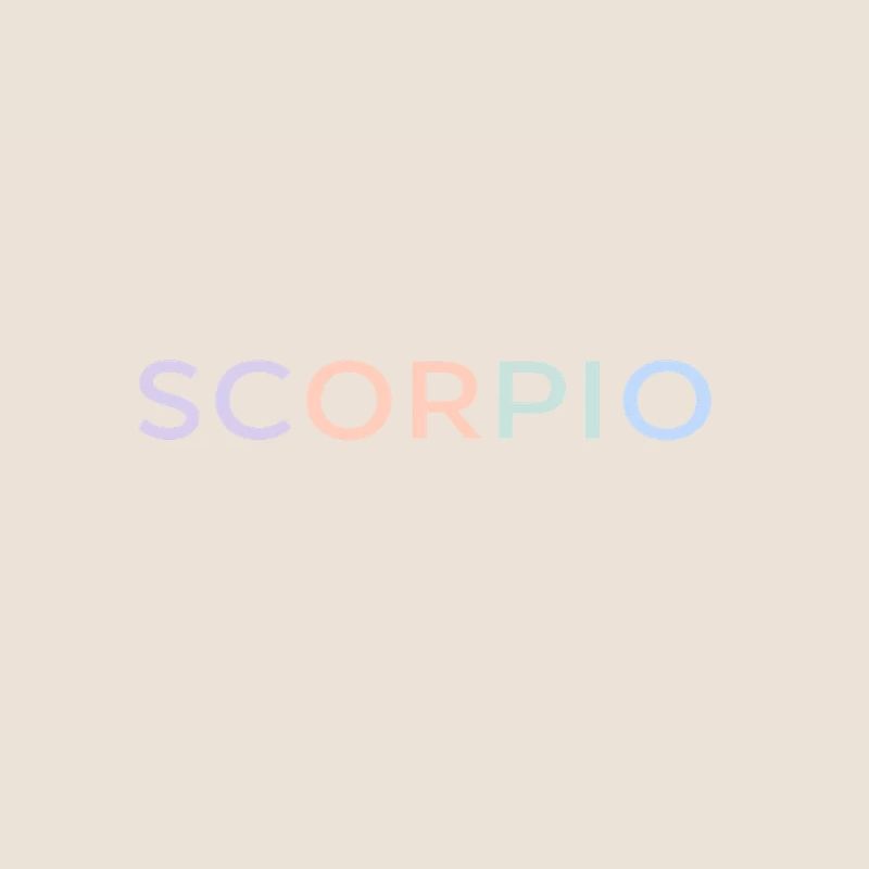 Pastel Scorpio Glyphs