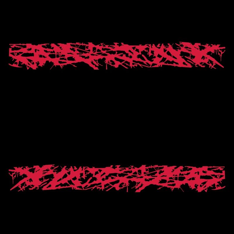 2 red stripe line bar underlined frame around