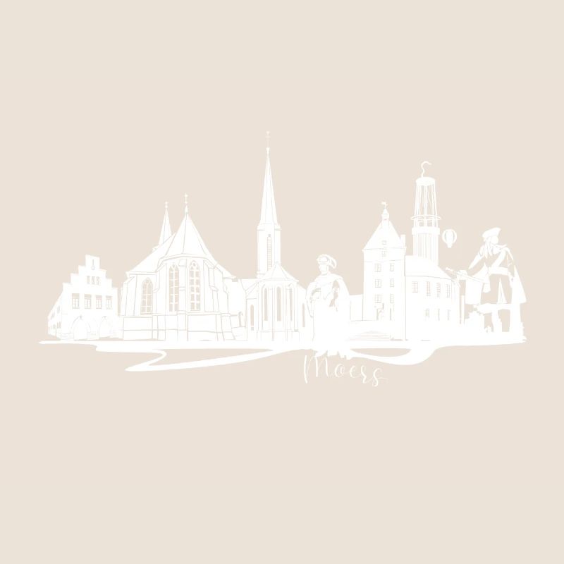 Moers Skyline Silhouette Design