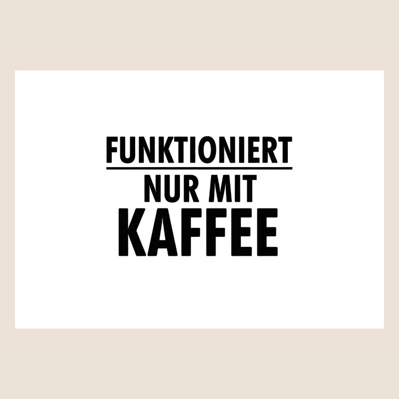 Ça ne fonctionne qu’avec du café