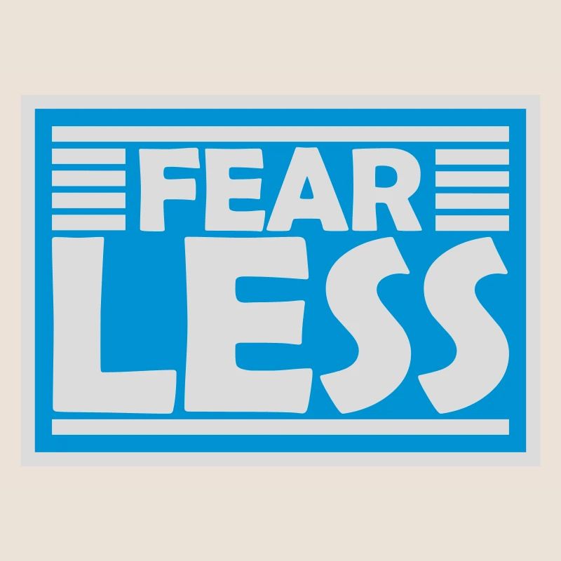 fearless Text Zitat Design